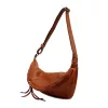  Dámska kožená crossbody kabelka VS 019 koňakovej farby 40 x 20 x 14 cm