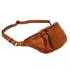  Dámska kožená crossbody kabelka VS 019 koňakovej farby 40 x 20 x 14 cm