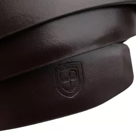  Pánsky opasok z hovädzej kože Peterson PTN A016 D.BROWN