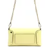  Luka 25-001 DOLLARO svetložltá dámska kožená kabelka 22 x 12,5 x 6 cm