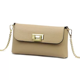    Dámska kožená kabelka Luka 25-001 DOLLARO v béžovej farbe 22 x 12,5 x 6 cm