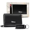  Dámska kožená peňaženka Peterson PTN SET-D-02-KCS čierna 12,5 x 8,5 x 3,5 cm
