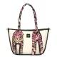  Dámska kožená kabelka cez rameno EGO ES0309WF 020026WL béžová 33 x 8 x 26 cm