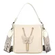  Dámska kožená crossbody kabelka EGO ES0021S7 130026WL béžovej farby 24 x 24 x 11 cm