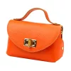  Dámska kožená kabelka Luka 26-106 DOLLARO oranžová 19 x 13 x 9 cm