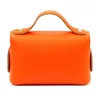  Dámska kožená kabelka Luka 26-106 DOLLARO oranžová 19 x 13 x 9 cm