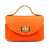  Dámska kožená kabelka Luka 26-106 DOLLARO oranžová 19 x 13 x 9 cm