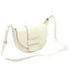  Dámska kožená kabelka cez rameno, crossbody, béžová Luka 25-049 D, rozmery 28 x 18 x 10 cm