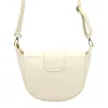  Dámska kožená kabelka cez rameno, crossbody, béžová Luka 25-049 D, rozmery 28 x 18 x 10 cm