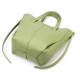    Dámska kožená kabelka Luka 26-124 DOLLARO zelená 24 x 21 x 10 cm