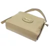  Dámska kožená kabelka Luka 20-043 DOLLARO v béžovej farbe 31 x 25 x 12 cm