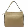  Dámska kožená kabelka Luka 20-043 DOLLARO v béžovej farbe 31 x 25 x 12 cm