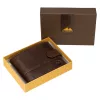  Pánska kožená peňaženka EL FORREST 709-22 hnedej farby 12,5 x 9,8 x 3 cm