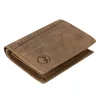  Pánska kožená peňaženka EL FORREST 728-07 hnedej farby 8,5 x 11,5 x 3 cm