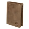  Pánska kožená peňaženka EL FORREST 859-07 hnedej farby 8,5 x 11,5 x 3 cm