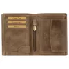  Pánska kožená peňaženka EL FORREST 859-07 hnedej farby 8,5 x 11,5 x 3 cm