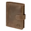  Pánska kožená peňaženka EL FORREST 988-07 hnedá 8,5 x 11,5 x 3 cm