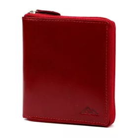    Dámska peňaženka z hovädzej kože EL FORREST 991-480 s RFID červenou farbou 10 x 11 x 2 cm
