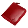  Dámska peňaženka z hovädzej kože EL FORREST 991-480 s RFID červenou farbou 10 x 11 x 2 cm