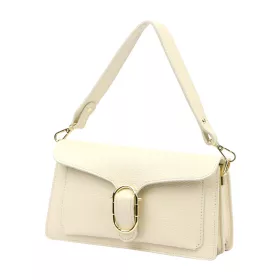   Luka 26-126 D bézs női bőr válltáska 26.5 x 14.5 x 10 cm