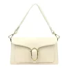 Luka 26-126 D bézs női bőr válltáska 26.5 x 14.5 x 10 cm