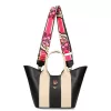  Dámska kožená kabelka cez rameno EGO ES0318WF 030026WL čierna 25 x 17 x 12 cm