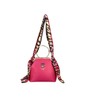    Dámska kožená kabelka cez rameno EGO ES0314WF 030026WL magenta 19×16×8 cm