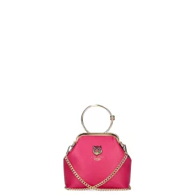    Dámska kožená kabelka cez rameno EGO ES0314WF 030026WL magenta 19×16×8 cm