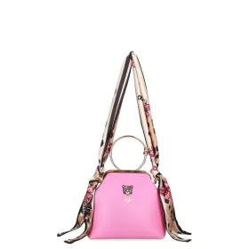    Dámska kožená kabelka cez rameno EGO ES0314WF 060026WL ružová 19×16×8 cm