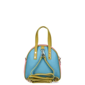    Dámska kožená crossbody kabelka EGO ES0315WF 010026WL svetlomodrá 25 x 24 x 7 cm