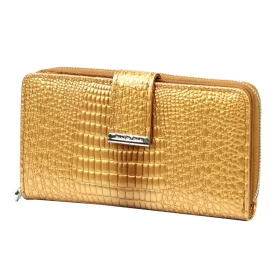    Dámska peňaženka Jennifer Jones 5280-2 z lakovanej kože žltej farby 16,5 x 9 x 3 cm