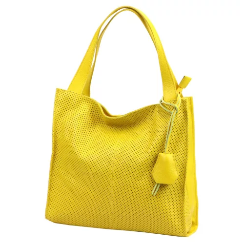 Luka 26-099 DOLLARO sárga női bőr kézitáska 34 x 30 x 10 cm