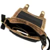  Pánska kabelka Wild AW-S22-MHC z čiernej látky a kože 22 x 22 x 7 cm