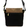  Pánska kabelka Wild AW-S22-MHC z čiernej látky a kože 22 x 22 x 7 cm