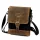  Pánska kabelka Wild AW-MN9-MHC, čierno-hnedá, z kože a látky, 25 x 21 x 7 cm