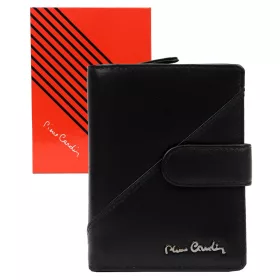    Dámska peňaženka Pierre Cardin TILAK161 2571 z hovädzej kože, čierna, 9,5 x 13,5 x 4 cm