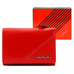    Dámska peňaženka Pierre Cardin TILAK161 2585 červená z hovädzej kože 12,3 x 8,5 x 2,5 cm