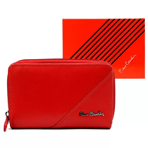  Dámska peňaženka Pierre Cardin TILAK161 22036 červená z hovädzej kože 15 x 10 x 4 cm