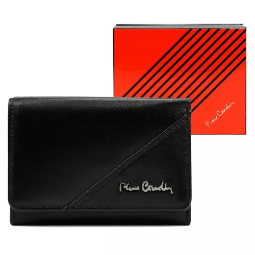 Dámska peňaženka Pierre Cardin TILAK161 1835 čierna z hovädzej kože 11,5 x 8 x 3,3 cm