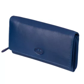    Dámska peňaženka z hovädzej kože EL FORREST 920-351 s RFID modrou farbou 16,5 x 8,5 x 3,5 cm
