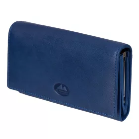    Dámska peňaženka z hovädzej kože EL FORREST 919-351 s RFID modrou farbou 16,5 x 9,5 x 3,5 cm