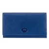  Dámska peňaženka z hovädzej kože EL FORREST 919-351 s RFID modrou farbou 16,5 x 9,5 x 3,5 cm