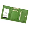  Dámska peňaženka z hovädzej kože EL FORREST 900-151 s RFID zelenou farbou 12 x 8 x 3 cm