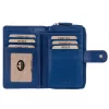  Dámska peňaženka z hovädzej kože EL FORREST 821-351 s RFID modrou farbou 8,5 x 13 x 3 cm