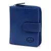  Dámska peňaženka z hovädzej kože EL FORREST 820-351 s RFID modrou farbou 9 x 11 x 3 cm