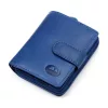  Dámska peňaženka z hovädzej kože EL FORREST 820-351 s RFID modrou farbou 9 x 11 x 3 cm