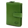  Dámska peňaženka z hovädzej kože EL FORREST 813-151 s RFID zelenou farbou 9,5 x 13,5 x 3,5 cm