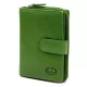  Dámska peňaženka z hovädzej kože EL FORREST 813-151 s RFID zelenou farbou 9,5 x 13,5 x 3,5 cm