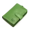  Dámska peňaženka z hovädzej kože EL FORREST 813-151 s RFID zelenou farbou 9,5 x 13,5 x 3,5 cm