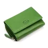  Dámska peňaženka z hovädzej kože EL FORREST 568-151 s RFID zelenou farbou 12,5 x 9 x 3,5 cm